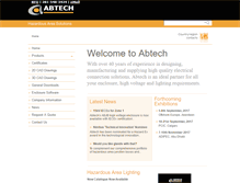 Tablet Screenshot of abtech-inc.com
